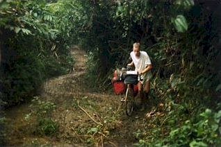 Mud bath: in the rainforest of eastern Democratic Republic of Congo