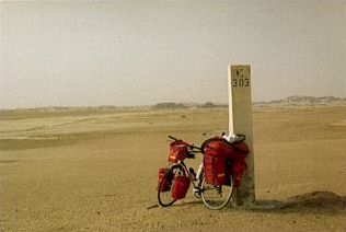 the last marking pole after Tamanrasset