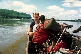 Crossing the Ubangi River into the Democratic Republic of Congo